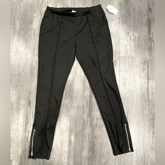 NWT black leggings with ankle zipper size XXL - Picture 1 of 8
